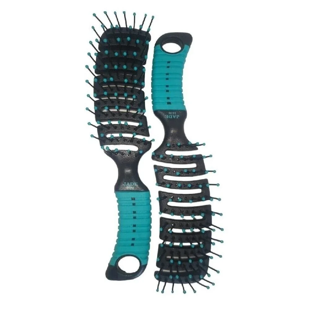 6 New Curved Vent Flex Hairbrushes Quick Dry Brushes Wet Hair Blow Dryer Styling